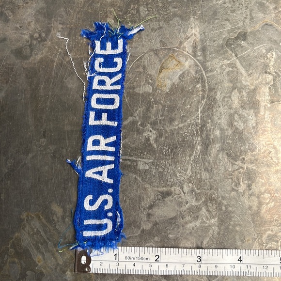 U.S. AIR FORCE blue tape patch, vintage - Picture 10 of 11